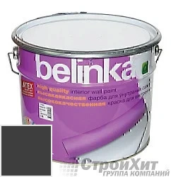 Belinka latex краска для внутренних стен и потолков 10 л цвет RAL 9005 палитра RAL CLASSIC K7