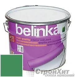 Belinka latex краска для внутренних стен и потолков 10 л цвет RAL 6024 палитра RAL CLASSIC K7