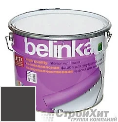 Belinka latex краска для внутренних стен и потолков 10 л цвет RAL 9017 палитра RAL CLASSIC K7