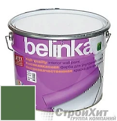 Belinka latex краска для внутренних стен и потолков 10 л цвет RAL 6001 палитра RAL CLASSIC K7