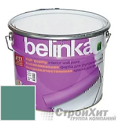 Belinka latex краска для внутренних стен и потолков 10 л цвет RAL 6033 палитра RAL CLASSIC K7