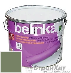 Belinka latex краска для внутренних стен и потолков 10 л цвет RAL 6011 палитра RAL CLASSIC K7