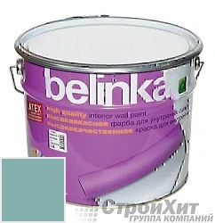 Belinka latex краска для внутренних стен и потолков 10 л цвет RAL 6034 палитра RAL CLASSIC K7