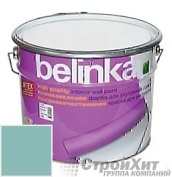 Belinka latex краска для внутренних стен и потолков 10 л цвет RAL 6027 палитра RAL CLASSIC K7