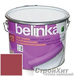 Belinka latex краска для внутренних стен и потолков 10 л цвет RAL 3031 палитра RAL CLASSIC K7